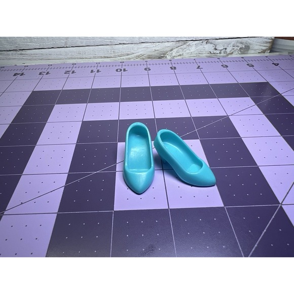 Hasbro Other - VTG 1980's Hasbro Jem & The Holograms Aqua Blue High Heel ''Pumps'' Doll Shoes